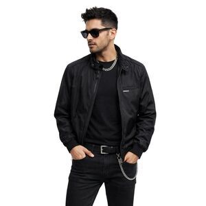 MEMBERS ONLY Men's Original Classic Iconic Racer Jacket Black Size Medium